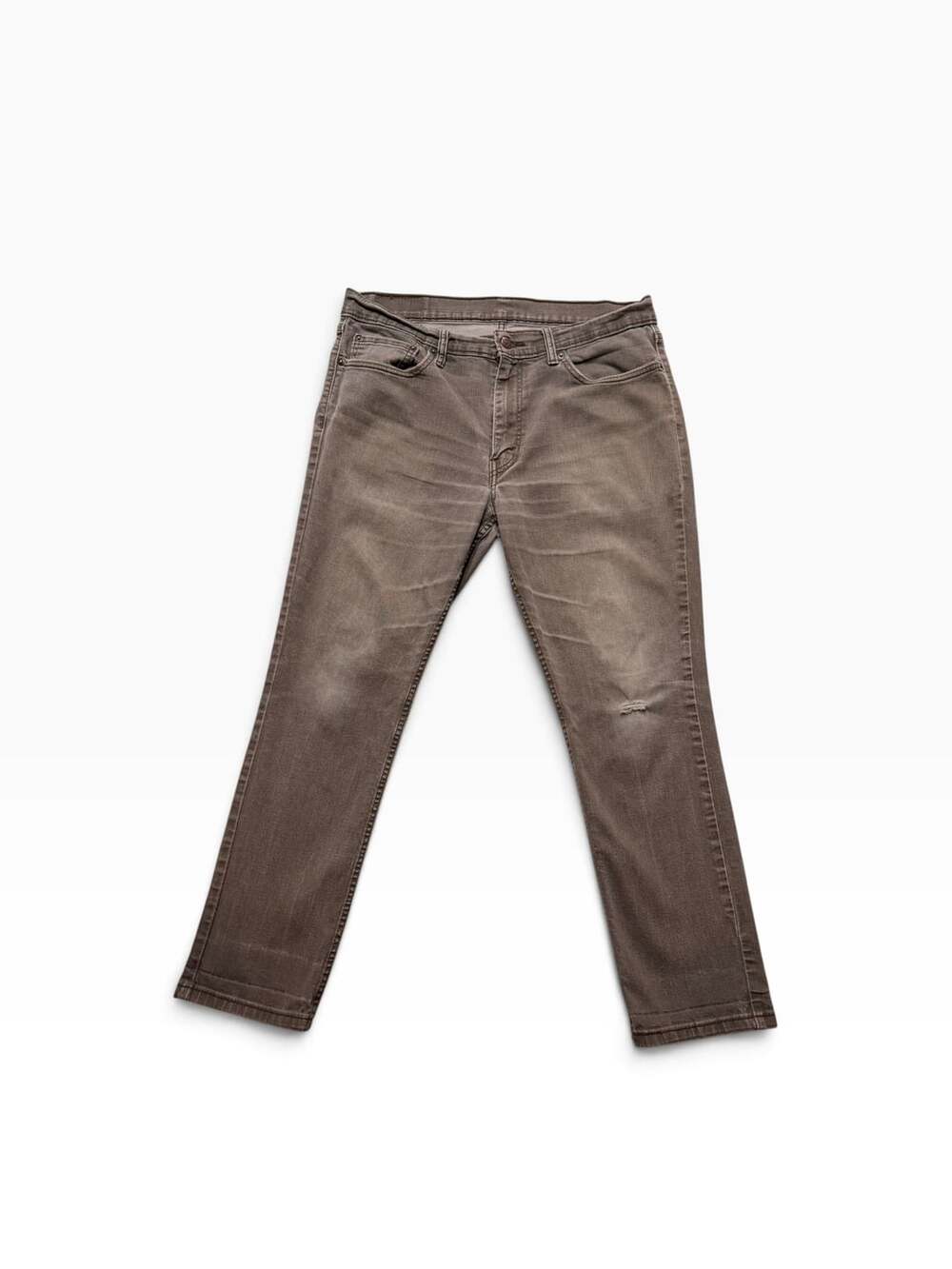 Levi's 513 Straight Jeans 36x30 Brown Denim
